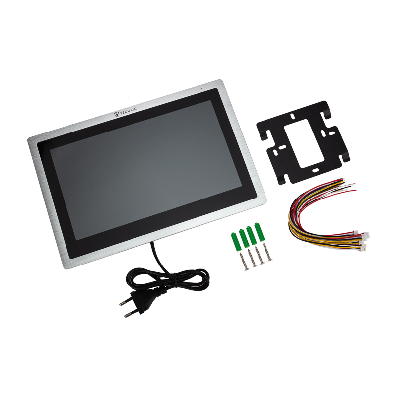 Цветной монитор  видеодомофона 10,1" формата AHD(1080P), с сенсорным экраном, детектором движения, функцией фото- и видеозаписи (модель AC-440) securic