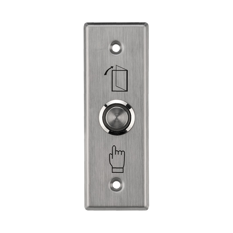 Кнопка «Выход» металлическая с синей подсветкой SB-60 врезного типа securic